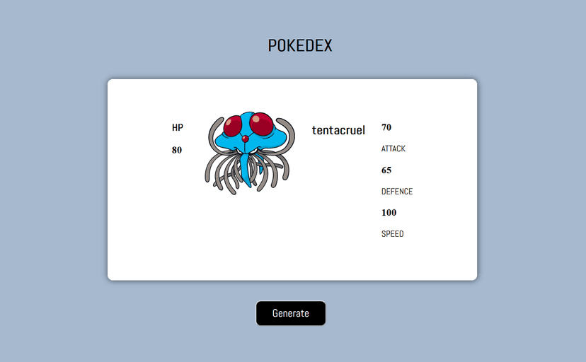 Pokédex Generator