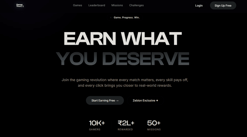 GamerThred - Full-Stack game quest completion platform